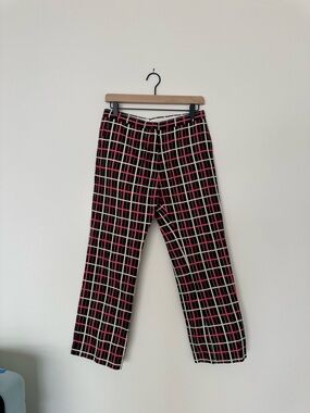 Marni Plaid Grid Pants Size 42 (Fits more like 27)